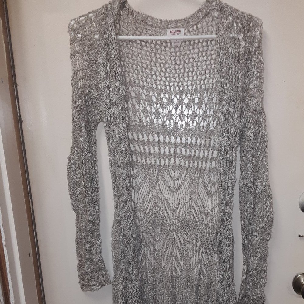 Long Crochet Sweater